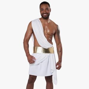 California Costumes White and Gold Roman Toga Costume